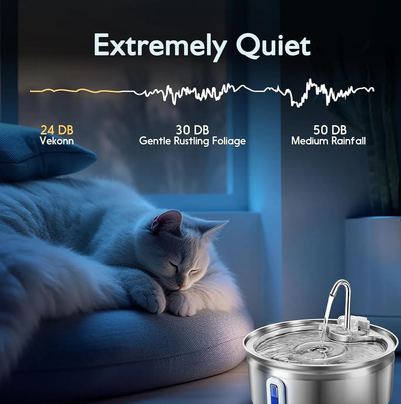 Pet Water Dispenser with Stainless Steel Faucet